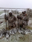 Third Place. We enjoyed this photo just because of the dedication that went into it!|Cold but worth it!! Cormac McSherry and a friend with their first ever geese in Scotland. Sent in by Chris McSherry, Armagh, N.Ireland.